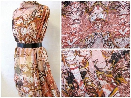 Chiffon druck stoff luftig - druck,