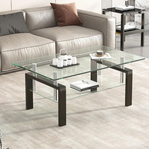 Couchtisch glas metall modern - glas,
