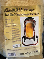 69,99€ Hofbrucker Baby Lammfell Einlage für Tragetasche Kinderwagen Buggy