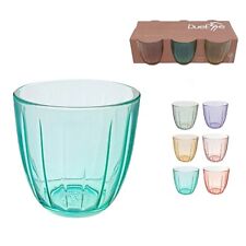 Wasserglas bunt verschiedene