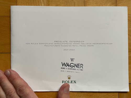 Rolex preisliste 2021 2022 - preisliste, 2021/2022