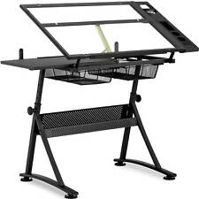 Zeichentisch Architektentisch Arbeitstisch neigbar 120 x 60 x 90 cm Glasplatte