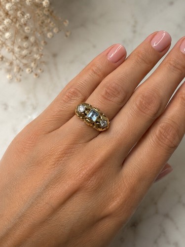 Goldring mit diamanten - goldring,