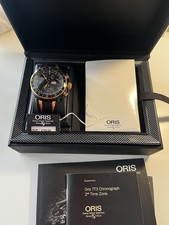 Oris TT3 Automatik Chronograph, Titan Stahl vergoldet, super Zustand, Full Set