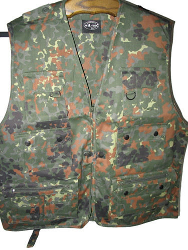Jagd anglerweste fleckt l - anglerweste, fleckt.