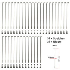 37 Stück Speichen 281mm