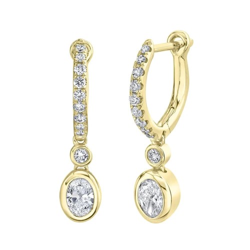 14k gelbgold oval brillant - 14k,