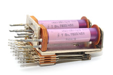 Vintage Fernmelde-Relais mit 2 Spulen v. Siemens & Halske Typ T Bv 7833/456, NOS