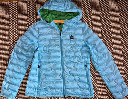 Blauer usa steppjacke mit - usa,