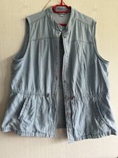 Damen Jeansweste Blue Bleached