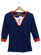 KüSTENLUDER Damen Langarmshirt Gr. 36; S Blau Maritim Vintage Anker