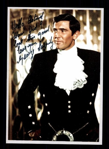 George lazenby autogrammkarte - george,