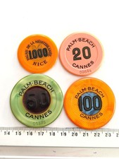 Paket 4 Wertmarken Kasino