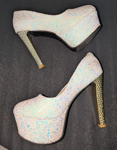 Plateau pumps glitzer - pumps, stiletto