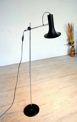 Stehlampe metall schwarz chrom - schwarz,