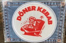⭐️NEU Bügelbild Aufnäher Patch - DÖNER KEBAB - Rund 75mm - Party Lustig Geschenk