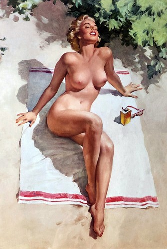 Blechschild pin girl - pin, up