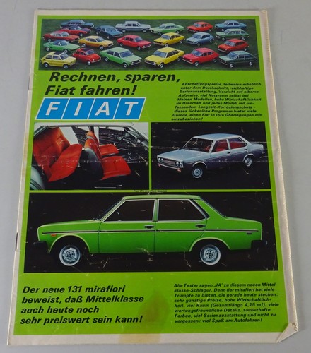 Prospekt broschüre fiat 131 - /,