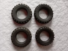 Konvolut DDR 4 Spielzeug Gummi Reifen, 14 cm  Blechauto Holzauto, Traktor Ersatz