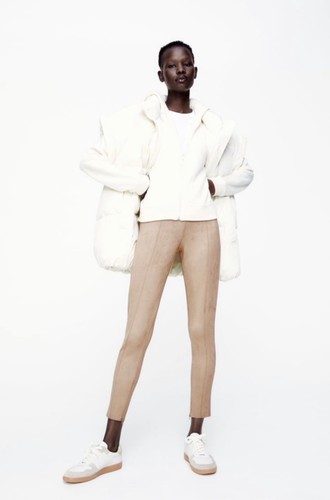 Zara beige hose - hose, aus