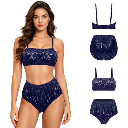 Damen wetlook leder - damen, pu