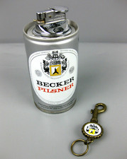 altes Werbefeuerzeug Bierdose