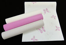 34765-) "Happy Spring" Vliestapete Schmetterlinge mit Glitzer weiß grau flieder