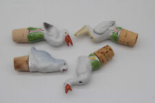 Schnapsausgießer Schnapskopf Flaschenausgießer Robbe Storch Pelikan Gans Porzell