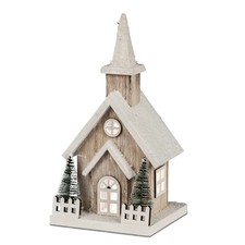 Kirche 27 cm Holz mit