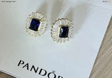 Ohrstecker gold blauer kristal - ohrstecker,