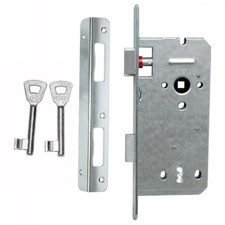 Einsteckschloss 90 / 50 Türschloss Schlosseinsatz Gerda Links / Rechts Schlüssel