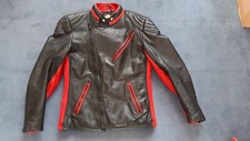 Retro Motorrad Lederjacke 80´s oldschool Biker Harley 48 40 echt Leder Vintage