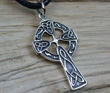 Silber 925 großes Kelten-Kreuz Keltisches Kreuz Ketten-Anhänger Hochkreuz Kelten