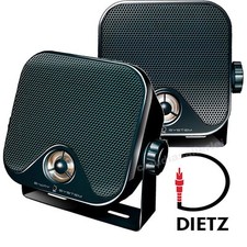 DIETZ AUFBAU LAUTSPRECHER 2 WEGE SCHWARZ FÜR WOHNWAGEN WOHNMOBIL CAMPING B Ware