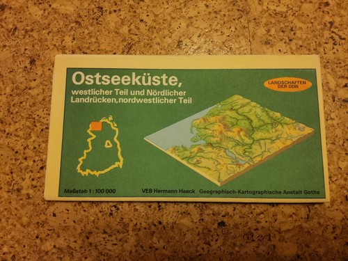 Karte landschaften der ddr - karte,