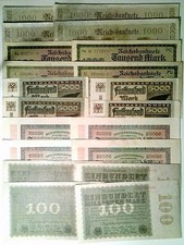 20 Reichsbanknoten, je 4x 1000