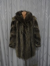 Damen Winter echt Pelz Mantel/