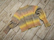 Pullover Wolle Maulbeerseide Baumwolle einzigartig kuschelig 36-40 neu  leicht