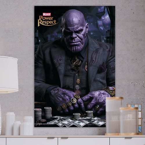 Leinwand bild superheld thanos - bild,