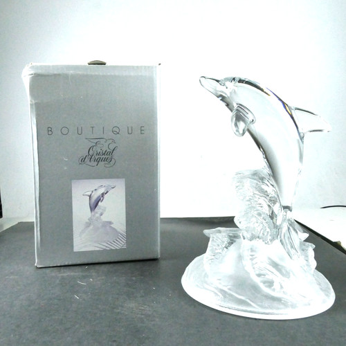 Bleikristall delphin figur - delphin,