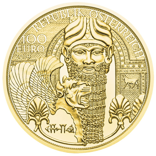Goldmünze gold mesopotamiens - gold,