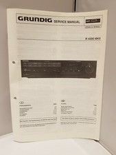 Service-Anleitung Manual GRUNDIG RECEIVER R 4200 MKII Schaltplan Circuit dia