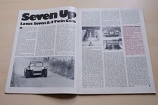 Rallye Racing 03/1972 Lotus Seven S.4 Twin Cam mit 122PS im Fahrbericht auf 2 Se