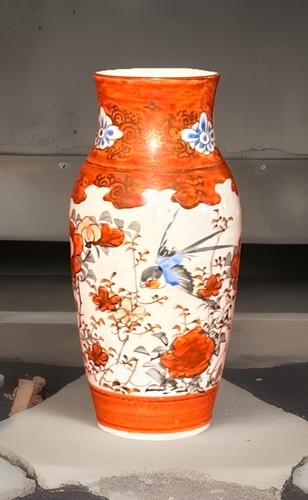 Seltene japanische vase mit - seltene,,
