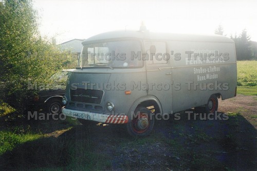 Lkw foto hanomag kurier koffer - lkw,