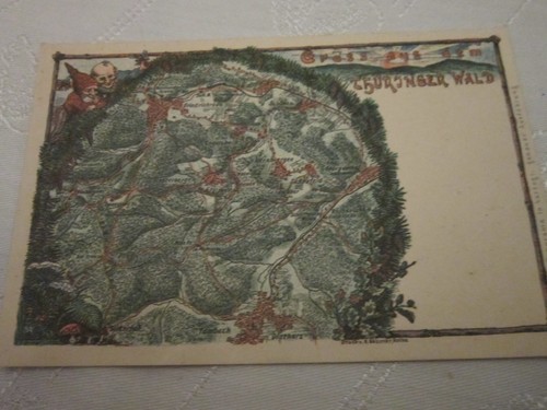 Landkarte gruss aus dem - aus,