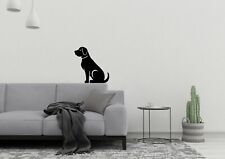 Labrador sitzendes Haustier