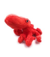 Plüschtier Kuscheltier Stoff Tier Oktopus Krake rot Tintenfisch 20 cm