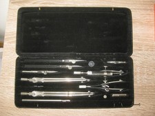 1A Präzisions Reisszeug Altes RIEFLER A36 Zirkelset Zirkel Zirkelkasten KOMPLETT