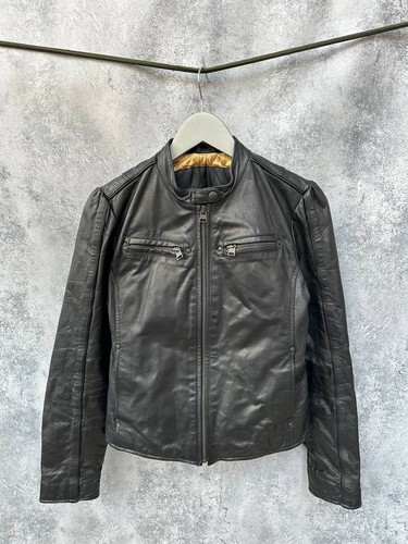 Levi schwarze leder - leder, biker